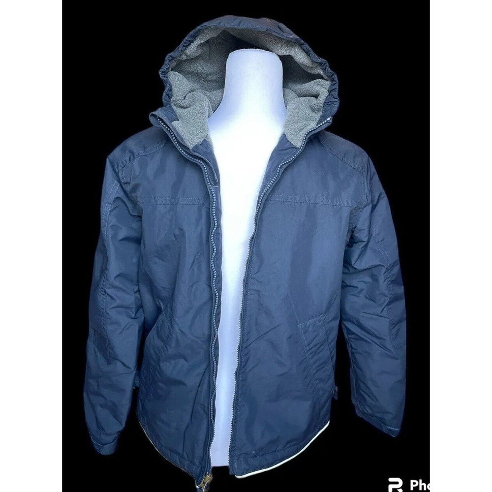 Lands End Kids Coat Grow A Longs Adjustable Jacket Medium 10 to 12 Fleece Lined